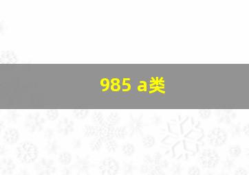 985 a类